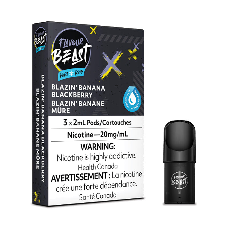 Flavour Beast Pod Pack - Blazin' Banana Blackberry Iced