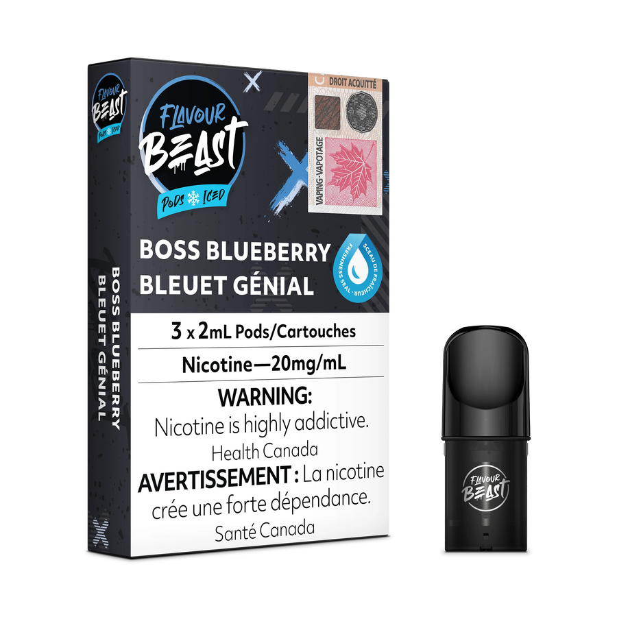 Flavour Beast Pod Pack - Boss Blueberry Iced