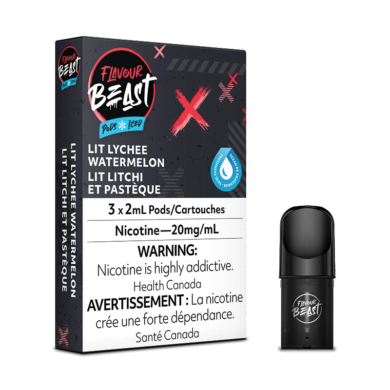 Flavour Beast Pod Pack - Lit Lychee Watermelon Iced